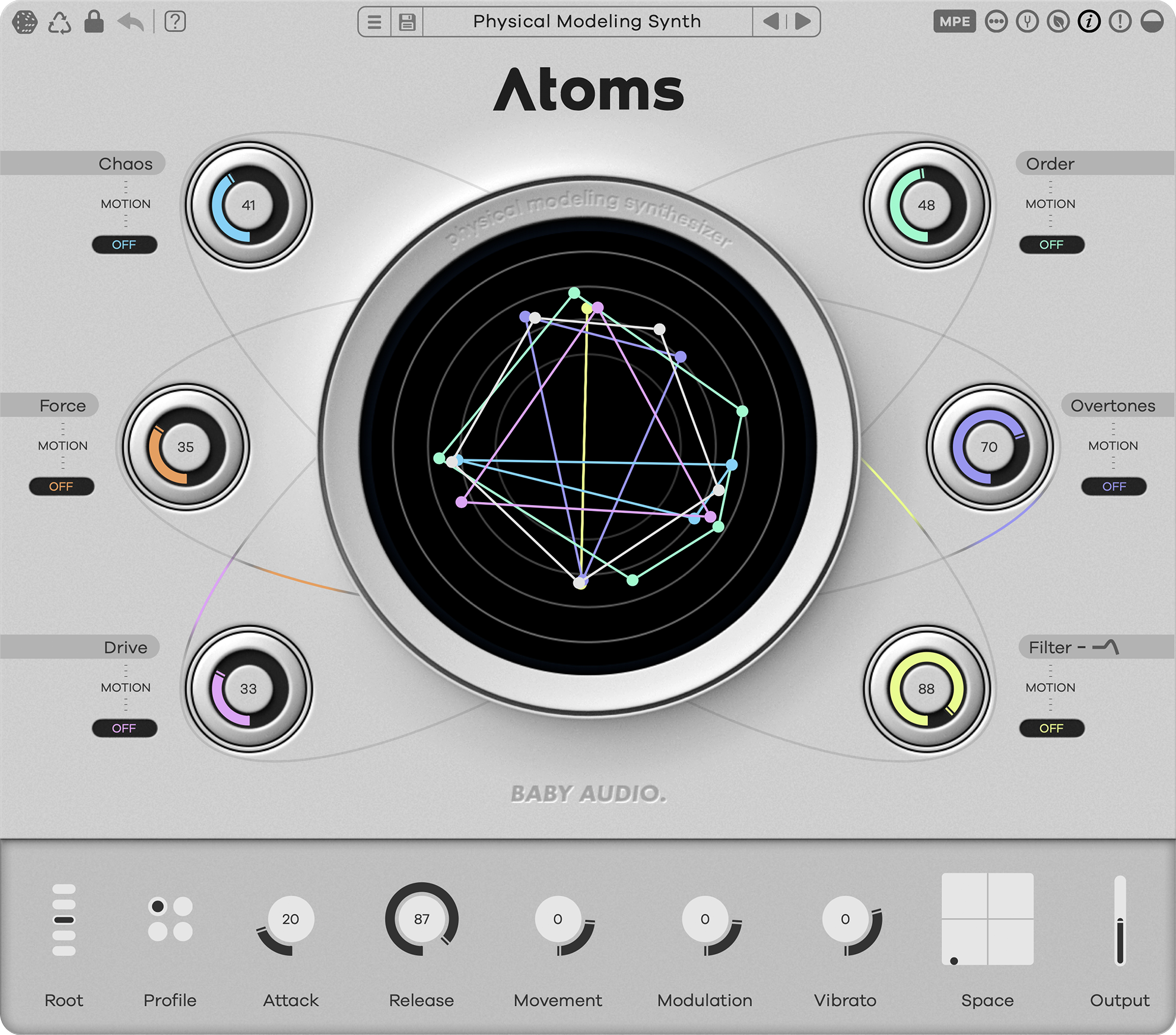 Baby Audio Atoms GUI