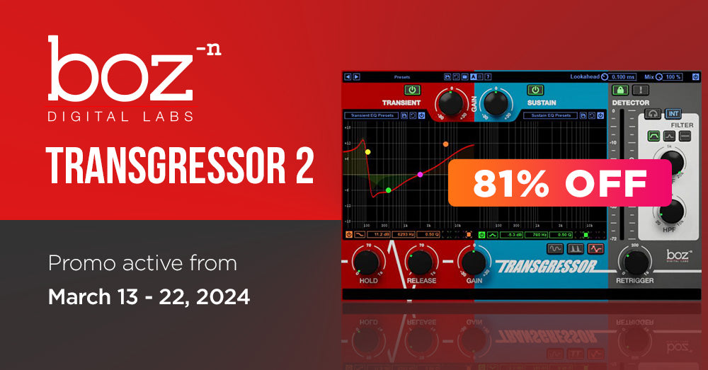 Boz Digital Labs Transgressor Sale Banner