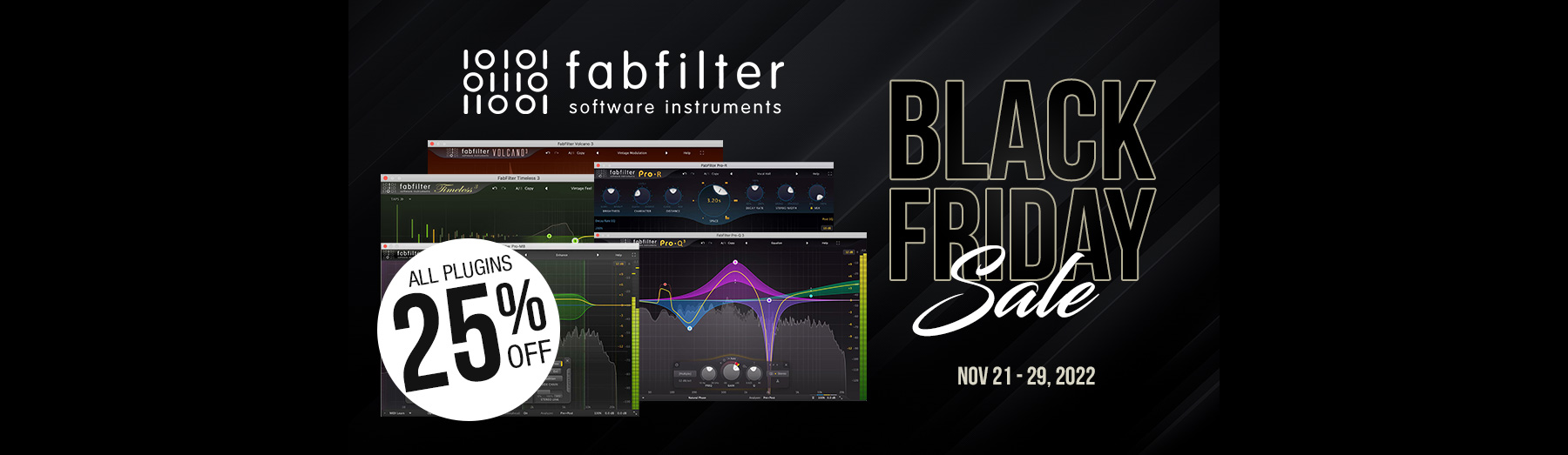 FabFilter Black Friday Sale 25 OFF