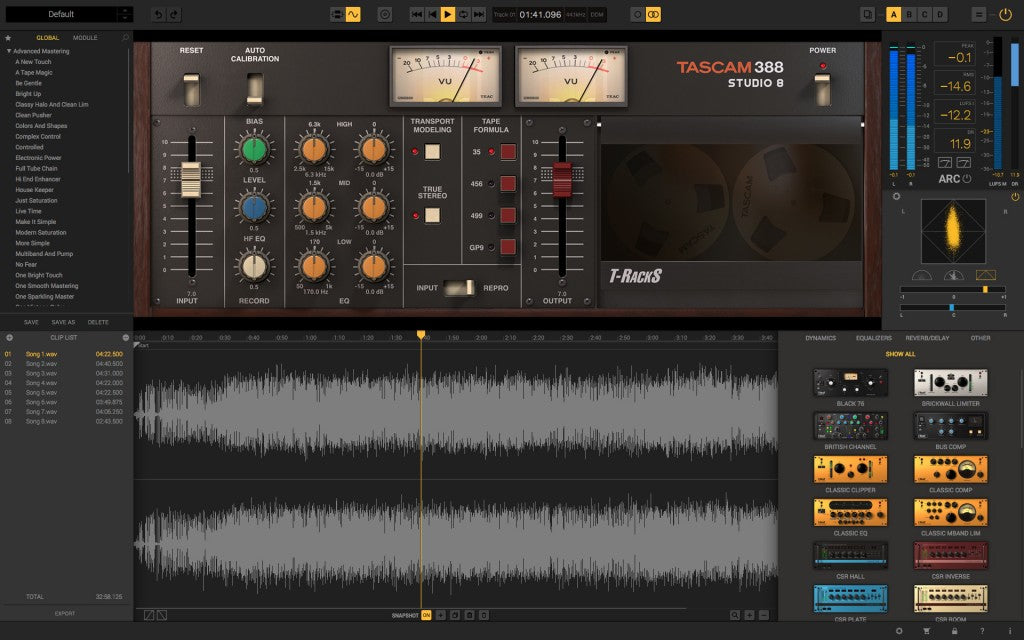 IK Multimedia T-RackS TASCAM Tape Collection