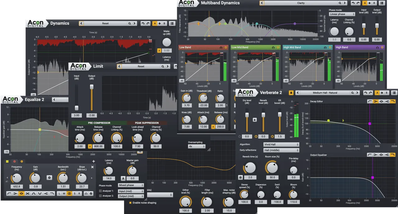 Acon Digital MIx & Mastering Suite UPGRADE from Equalize/Verberate
