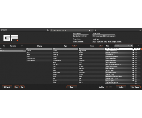 GForce Oberheim OB-EZ