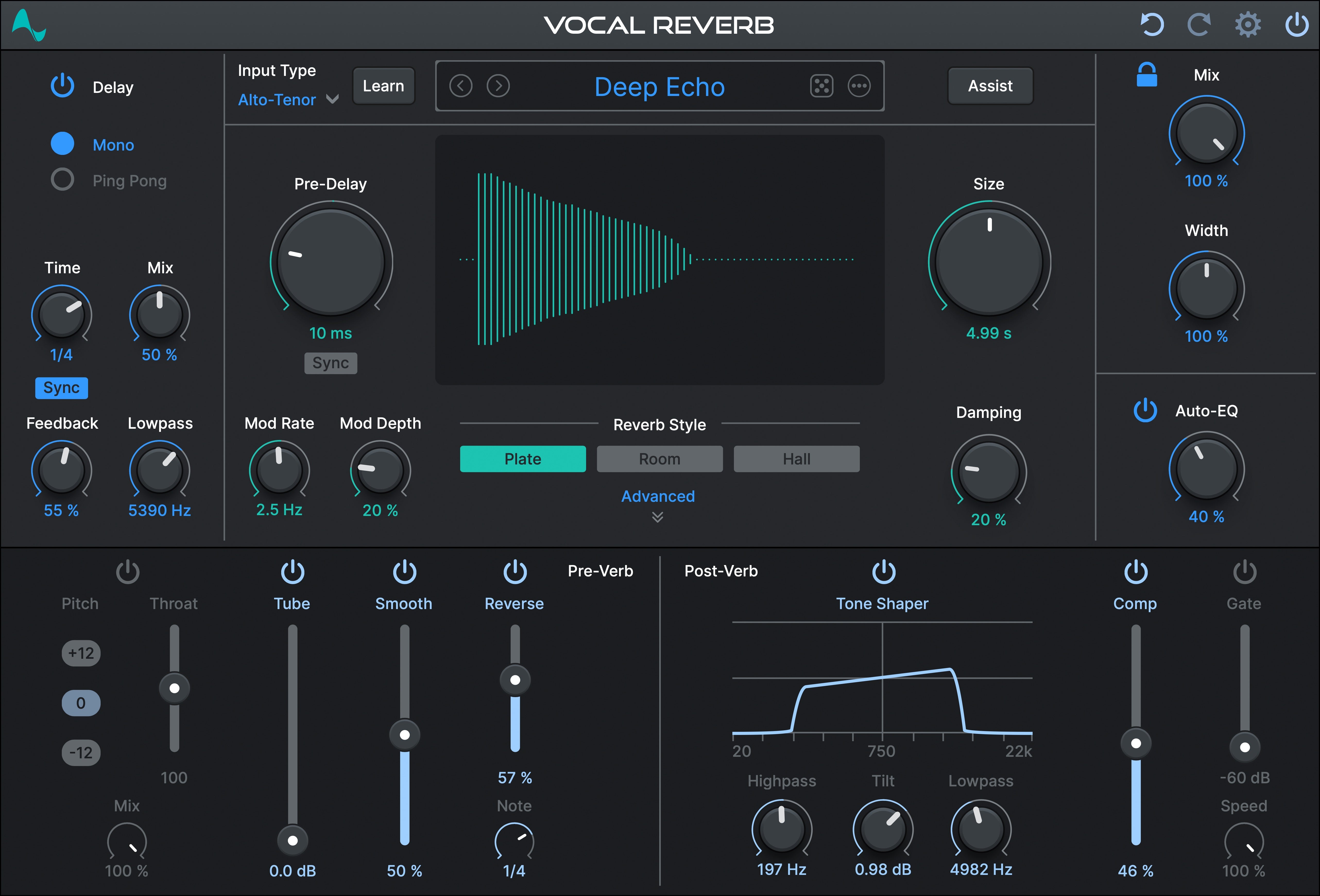 Antares Auto-Tune Vocal Reverb