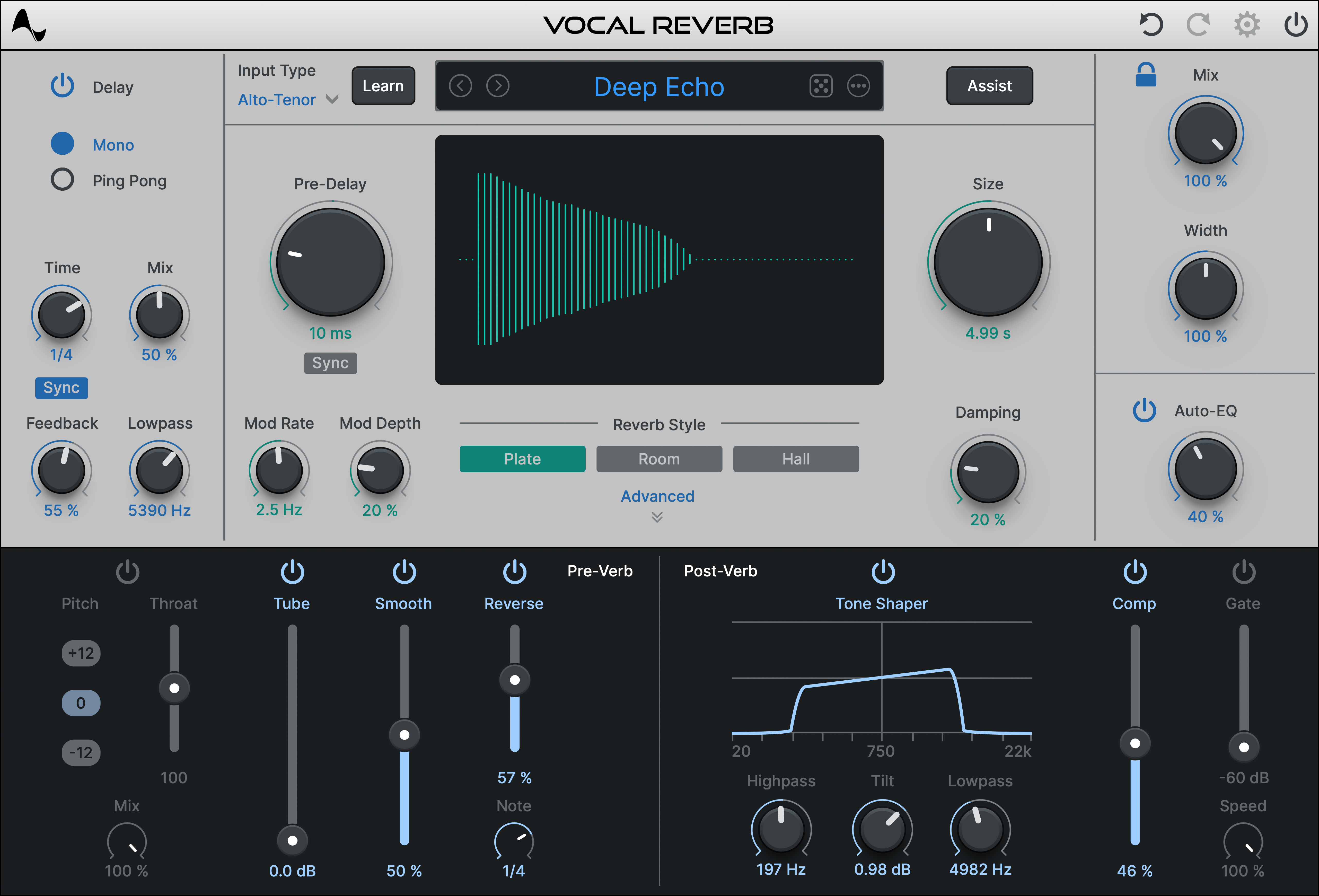 Antares Auto-Tune Vocal Reverb