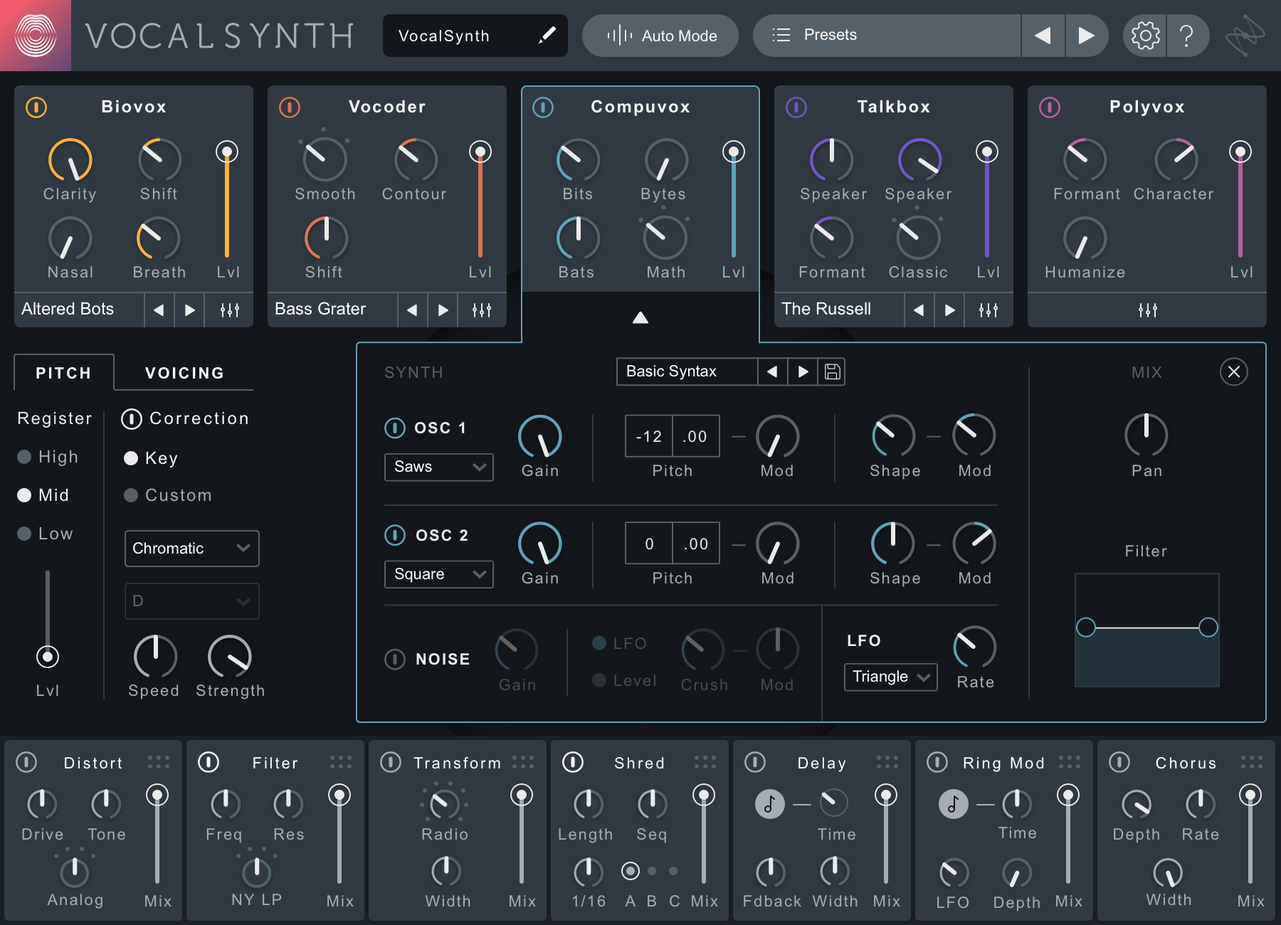 iZotope VocalSynth 2