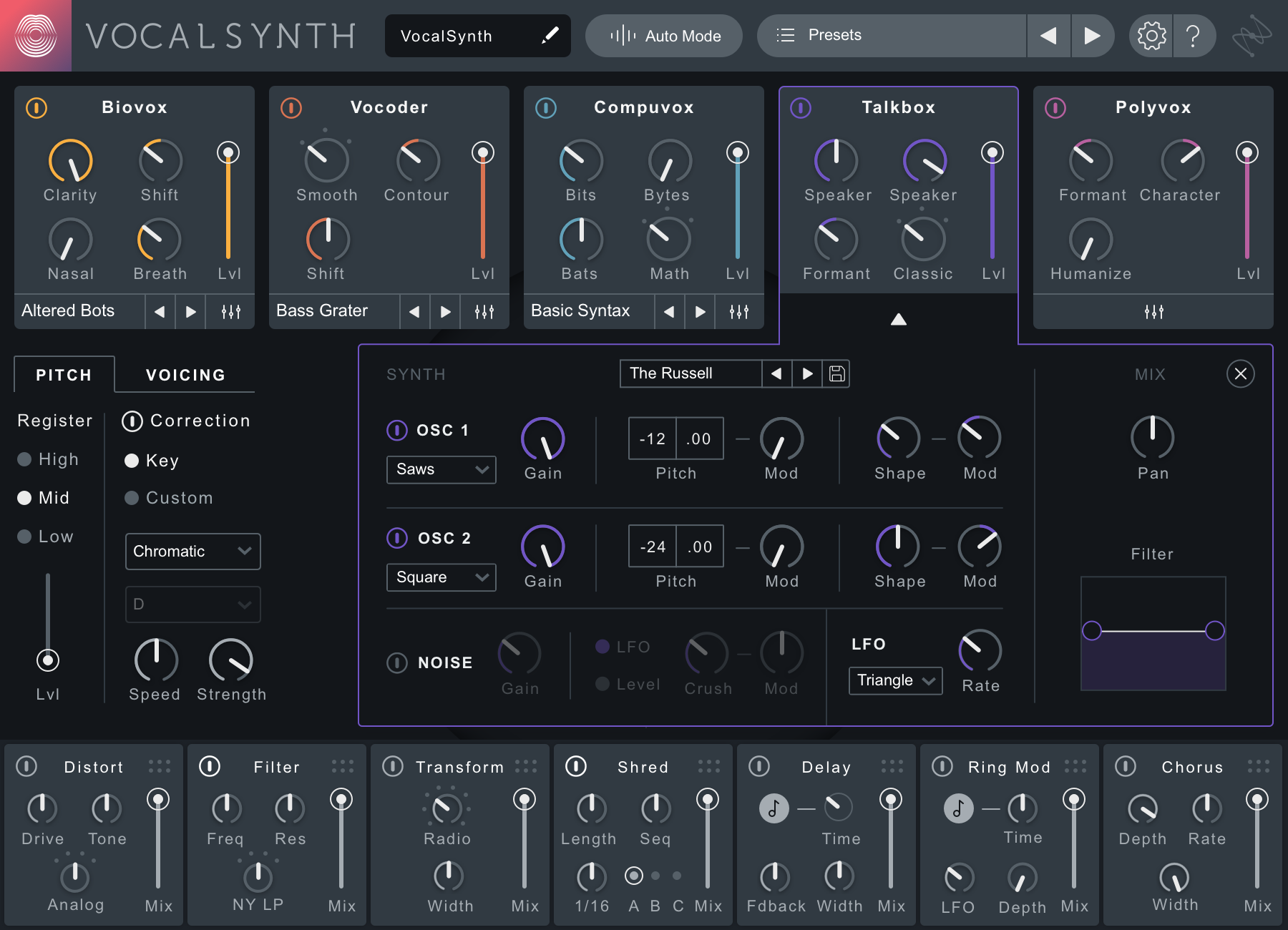 iZotope VocalSynth 2