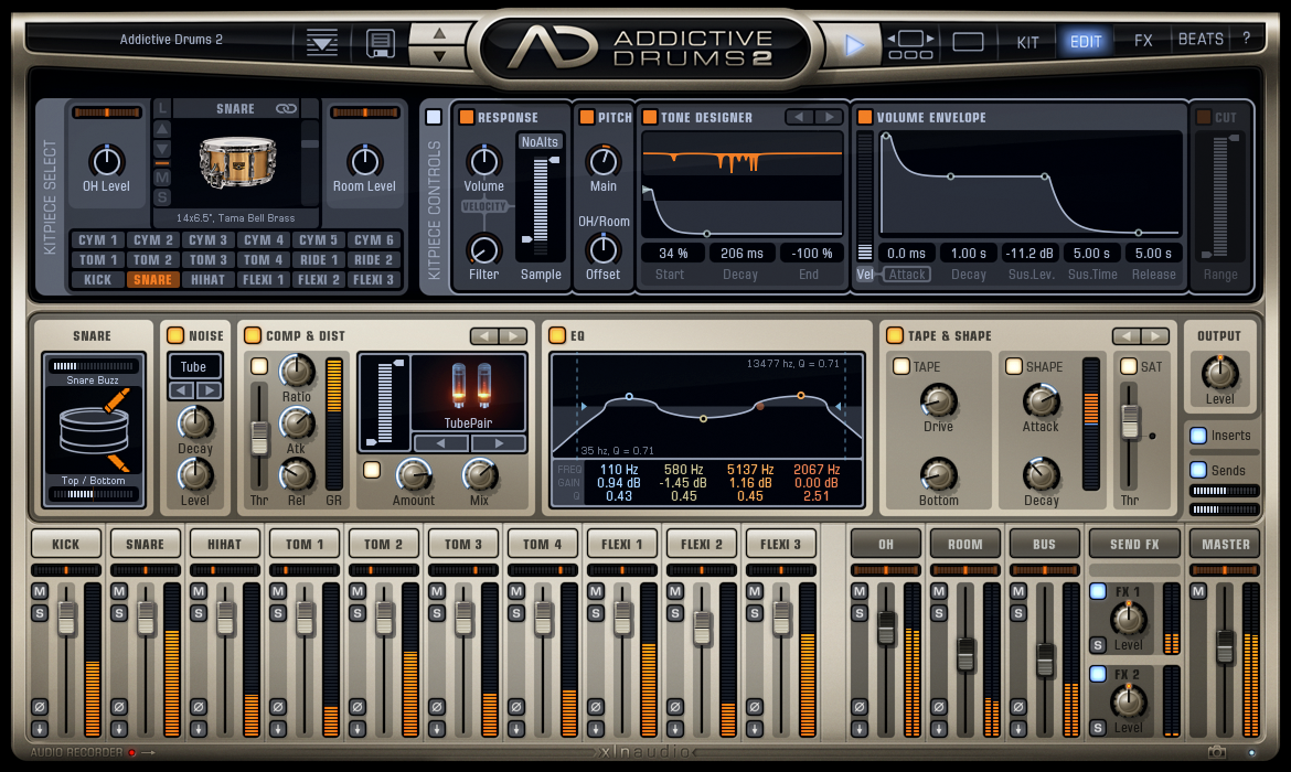 XLN Audio Addictive Drums 2 Custom