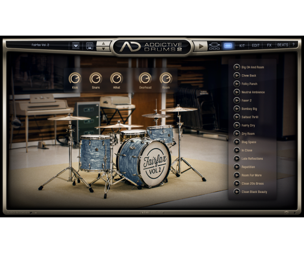 XLN Audio Addictive Drums 2 Custom