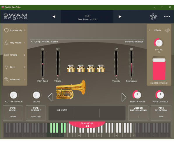Audio Modeling SWAM Trombones