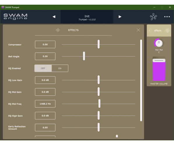 Audio Modeling SWAM Trumpets