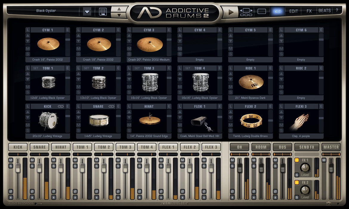 XLN Audio Black Oyster ADPACK - AD2