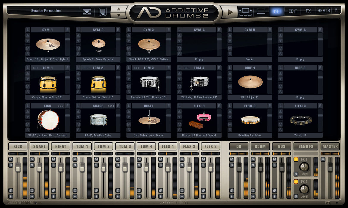 XLN Audio Session Percussion ADPACK - AD2