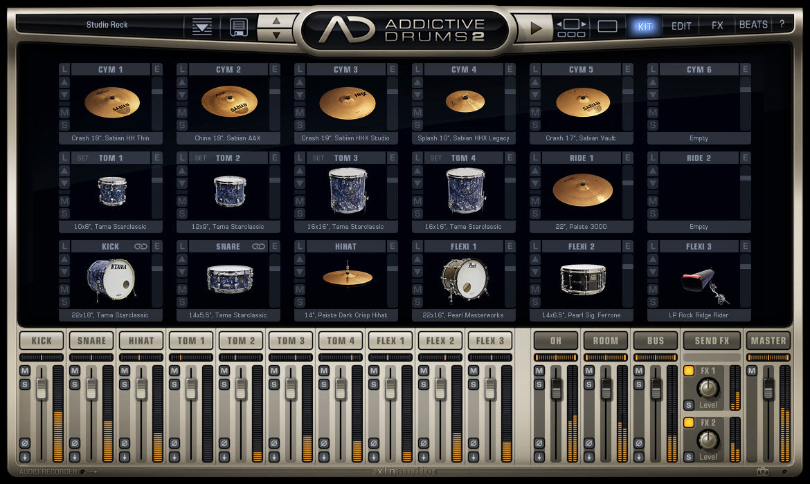 XLN Audio Studio Rock ADPACK - AD2