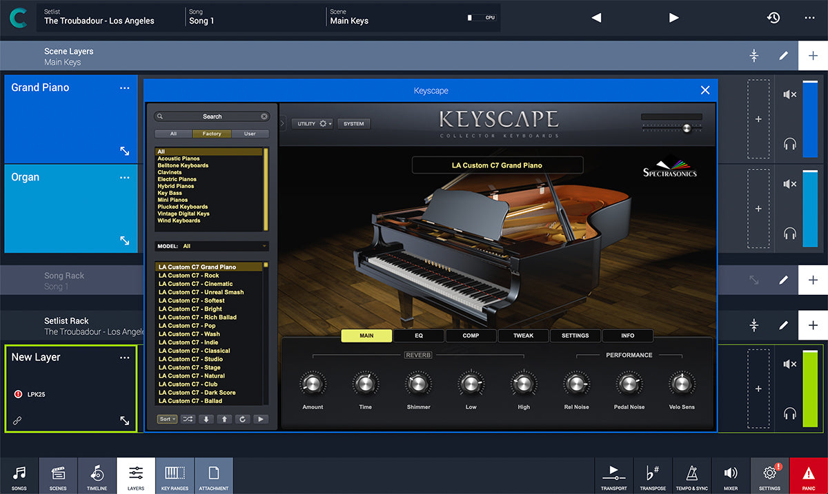 Audio Modeling Camelot 2.0