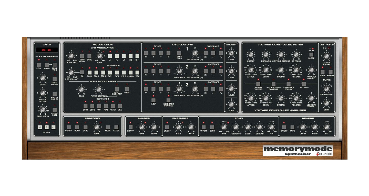 Cherry Audio Memorymode Synthesizer
