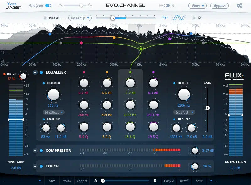 Flux EVO Series Pack Main GUI