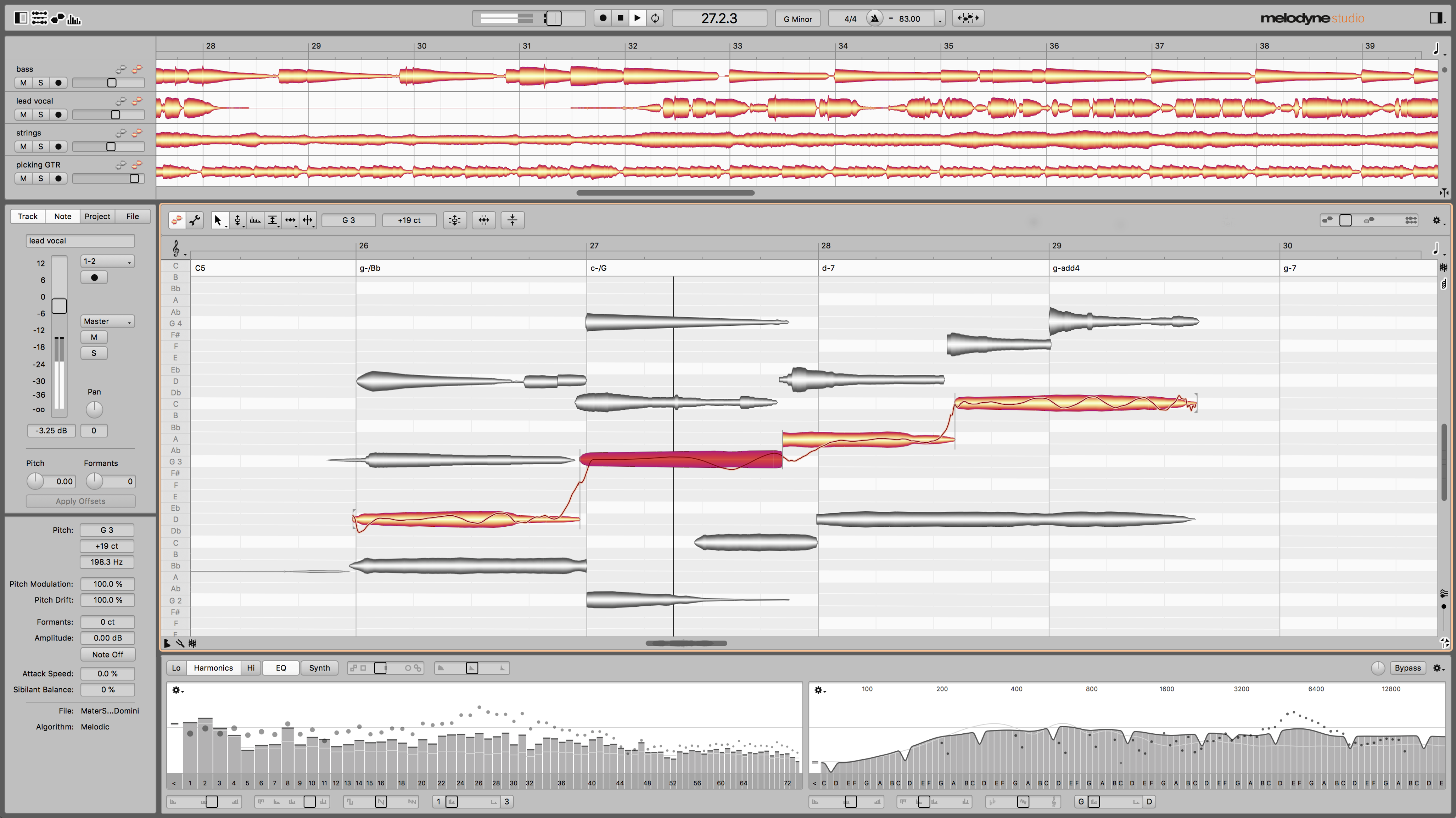 Melodyne 5 Studio update from Studio 4