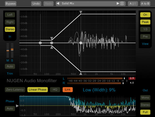 NUGEN Audio Monofilter Upgrade from Monofilter Elements