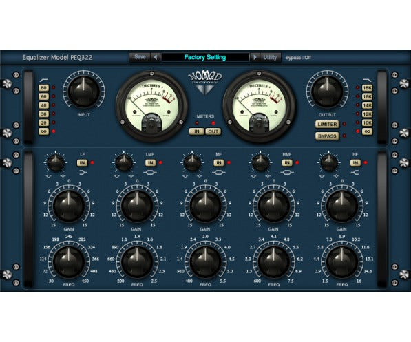 Nomad Factory Blue Tubes Equalizer PEQ322