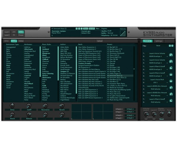 KV331 Audio SynthMaster Everything Bundle Upgrade from SynthMaster One