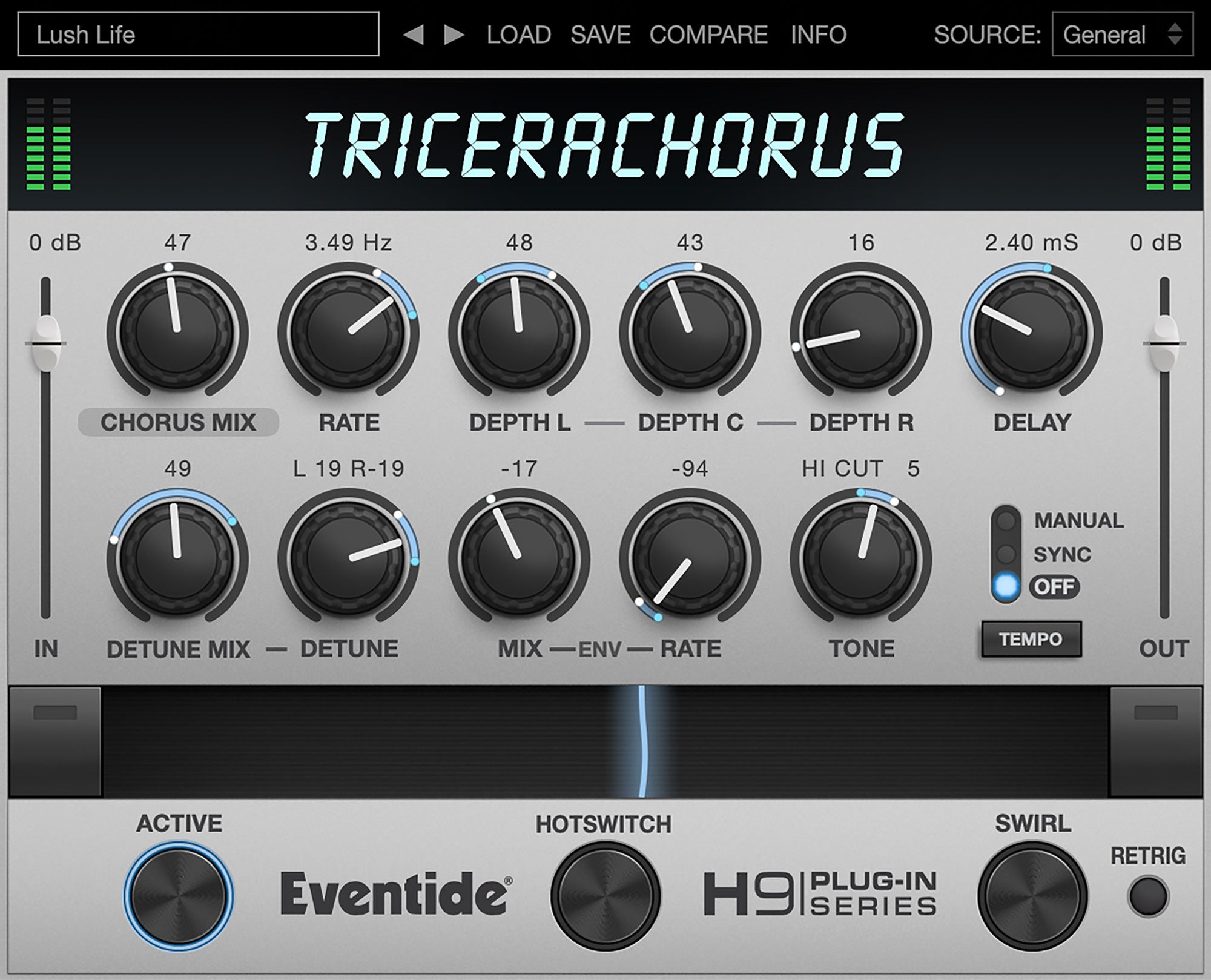 ギター Eventide TriceraChorus TriceraChorus 80s Style Tri-Stereo Chorus Modulation Pedal
