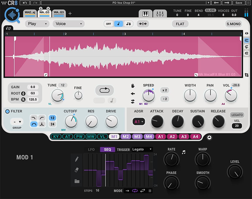 Waves CR8 Creative Sampler