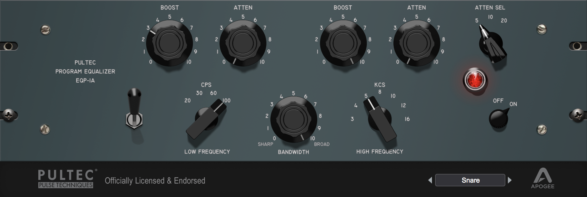 Apogee Pultec EQP-1A