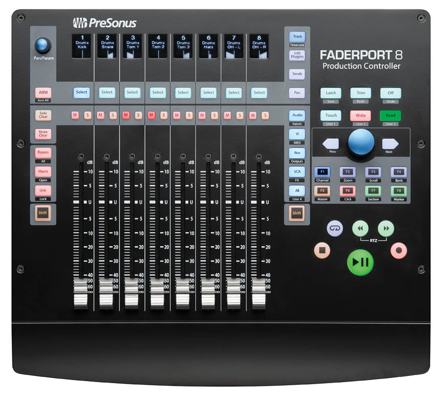 PreSonus FaderPort 8 Top View