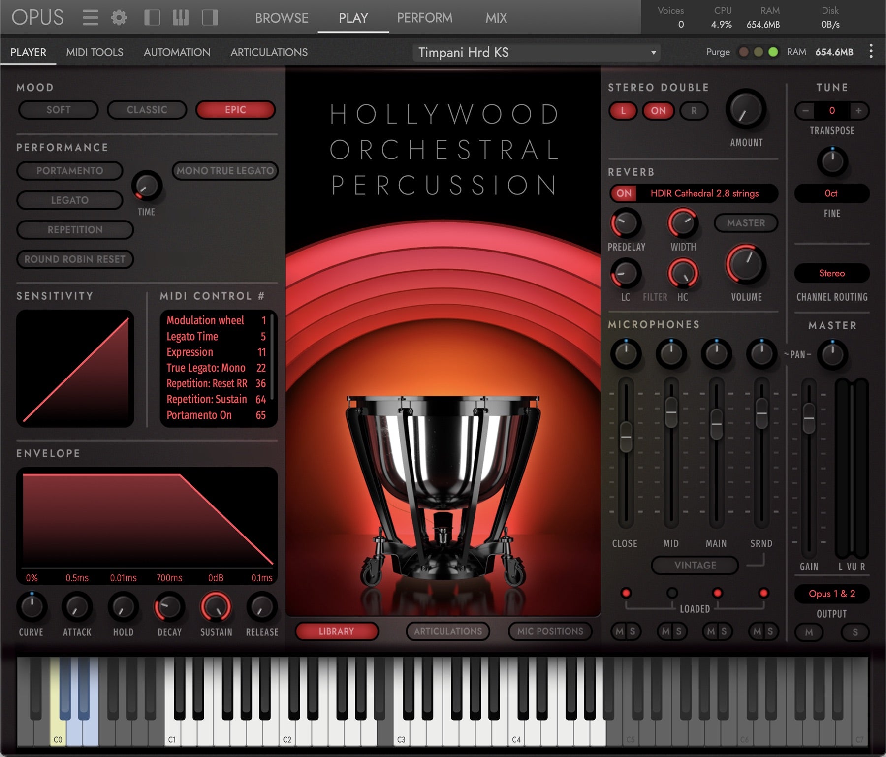 EastWest Hollywood Orchestra Opus - Diamond Edition Timpani