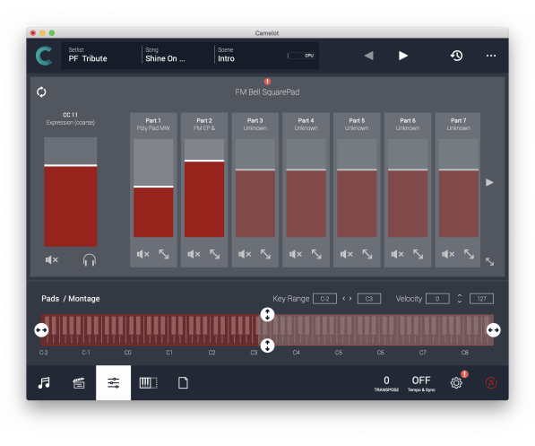 Audio Modeling Camelot Pro