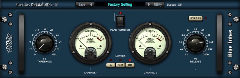 Nomad Factory Blue Tubes BrickWall BW2S