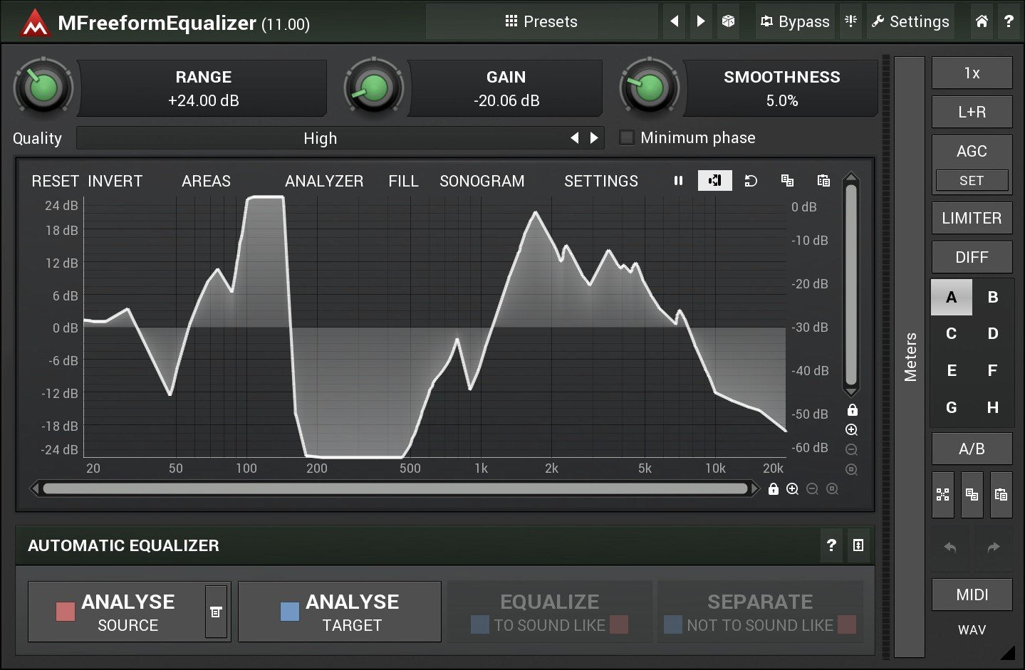 MeldaProduction MFreeformEqualizer