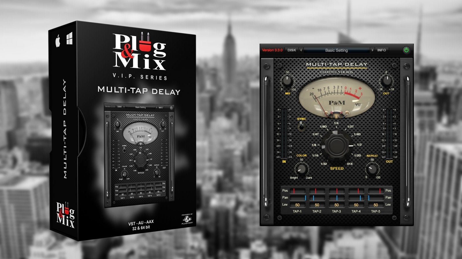 Plug And Mix Multi-Tap Delay