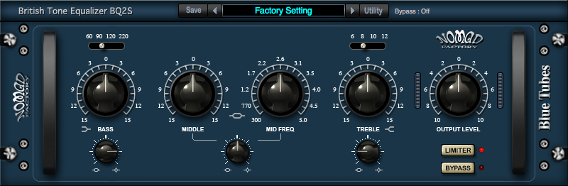 Nomad Factory Blue Tubes Equalizer BQ2S