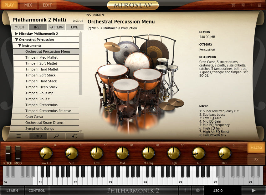 IK Multimedia Orchestral Percussion