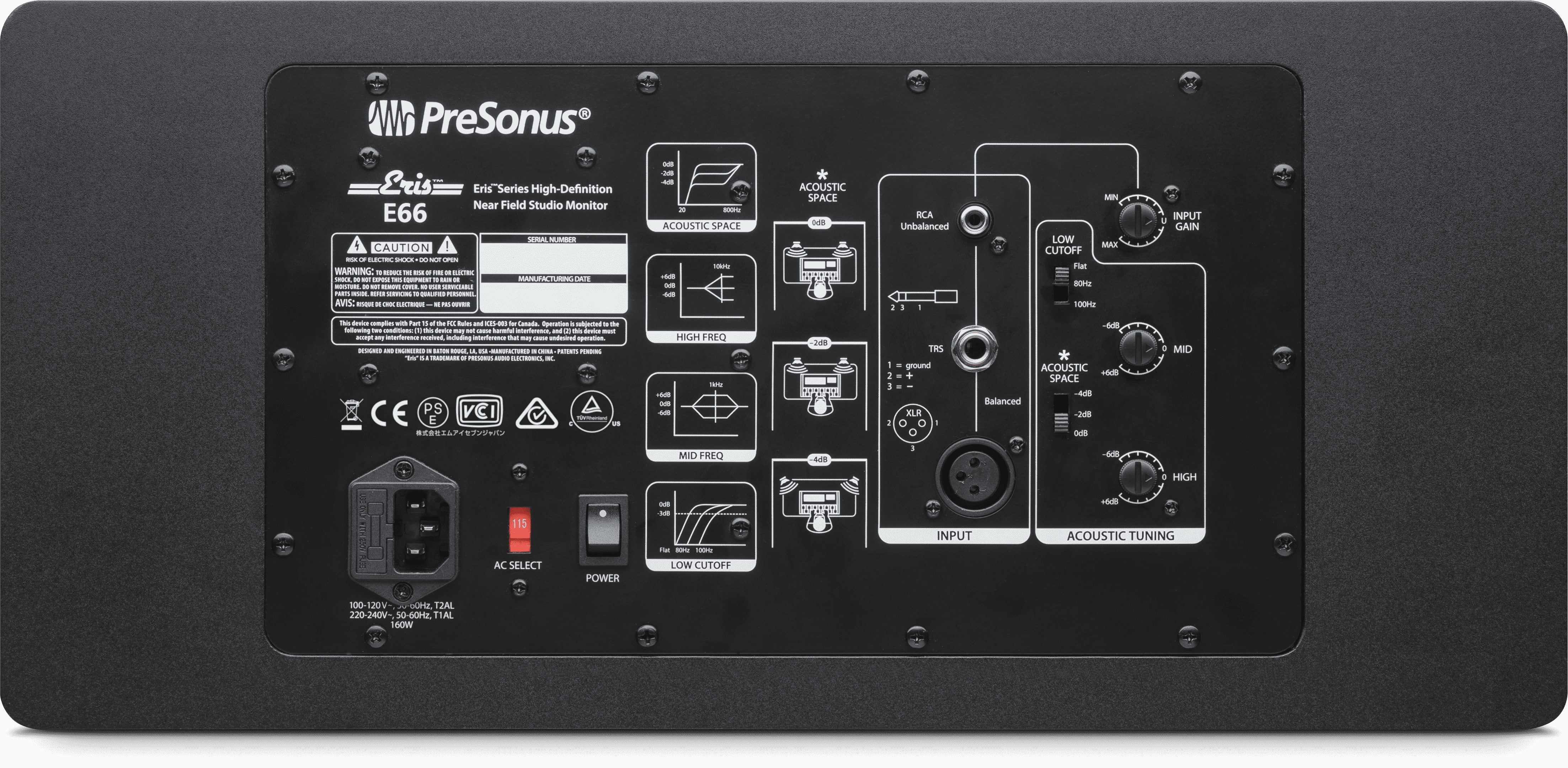 PreSonus Eris E66 MTM Dual 6" Powered Studio Monitor