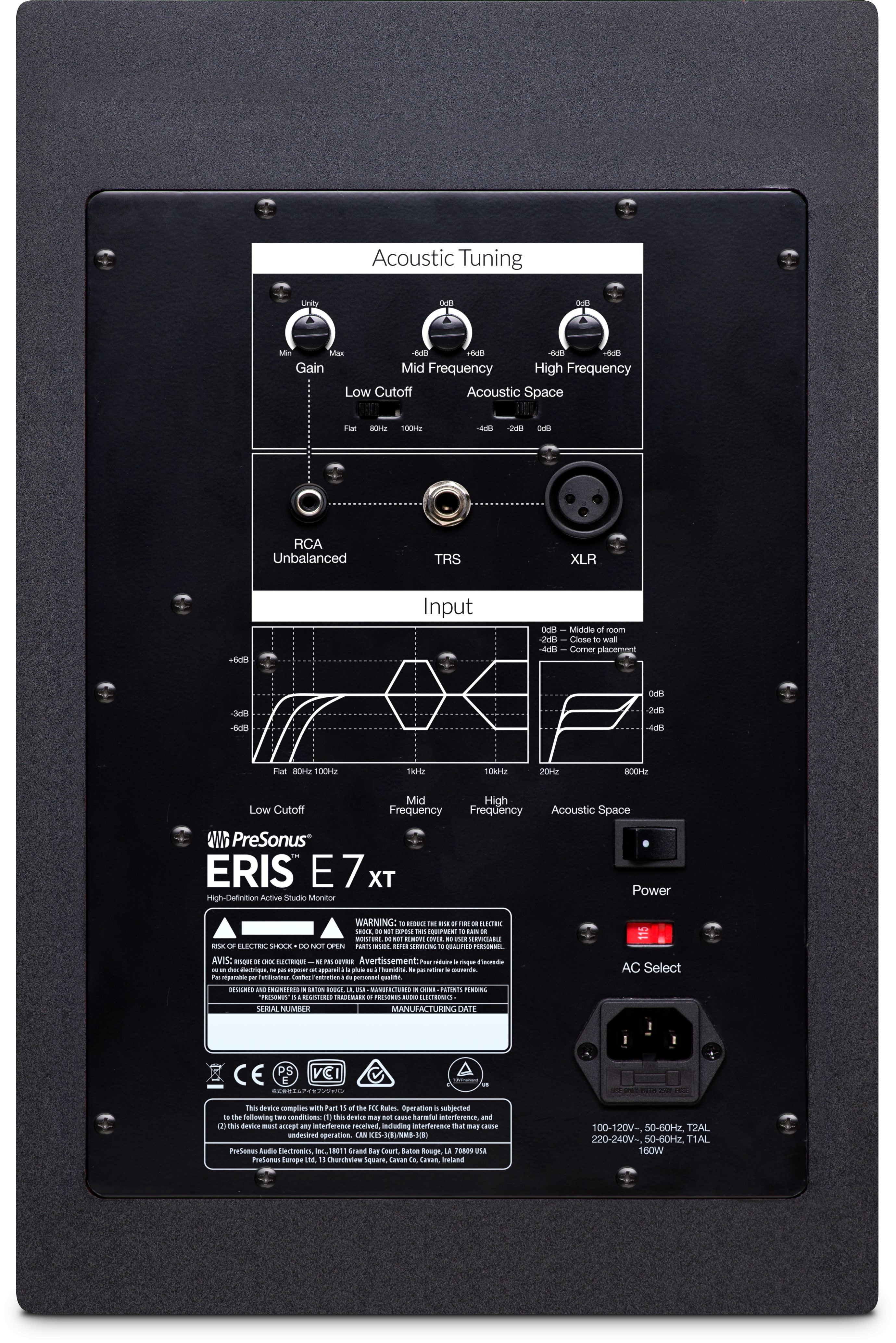 PreSonus Eris E7 XT 2-Way Active Studio Monitor with Wave Guide