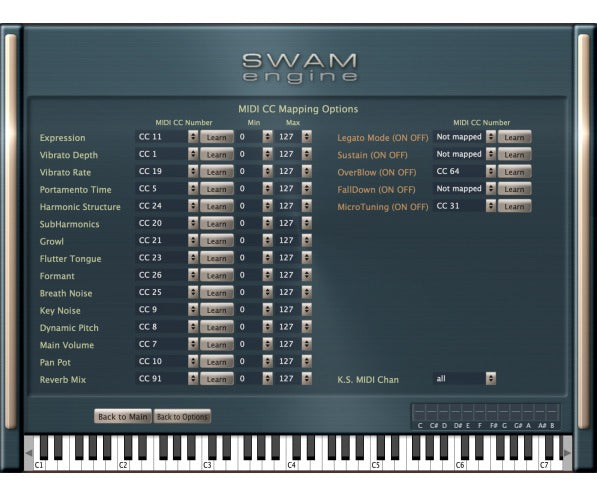 Audio Modeling SWAM Saxophones