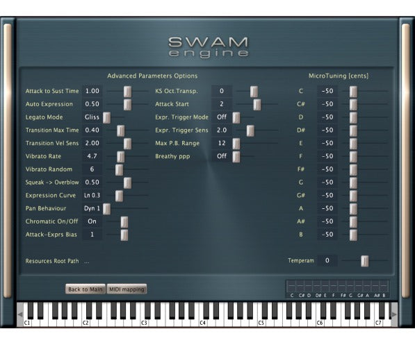 Audio Modeling SWAM Double Reeds