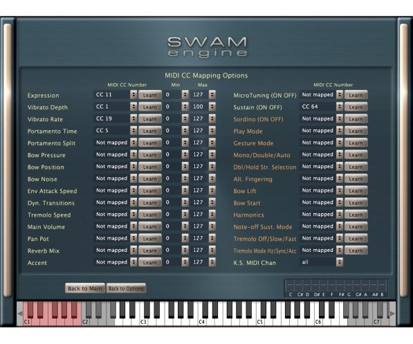Audio Modeling SWAM Violin