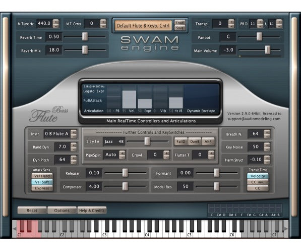Audio Modeling SWAM Flutes