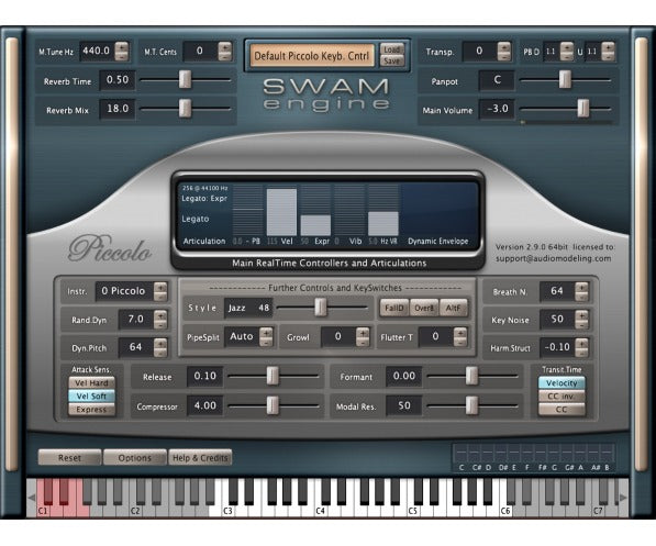 Audio Modeling SWAM Flutes