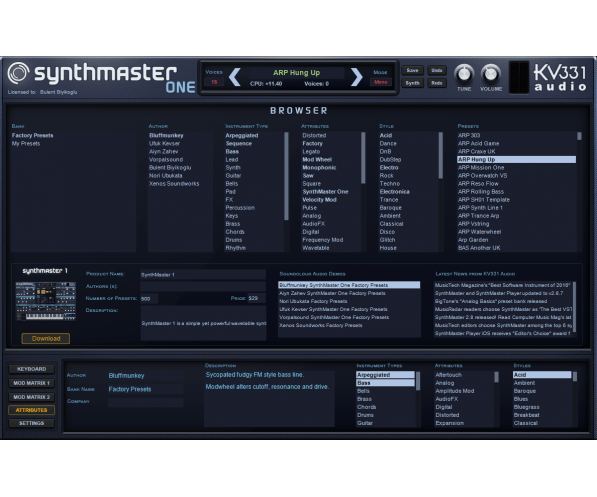 KV331 Audio SynthMaster One Crossgrade
