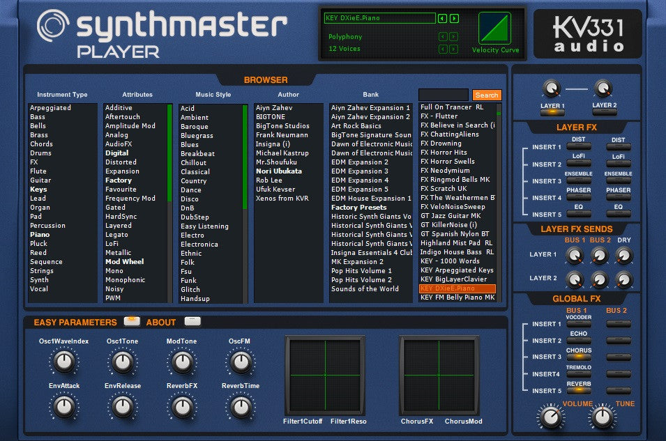 KV331 Audio SynthMaster Player