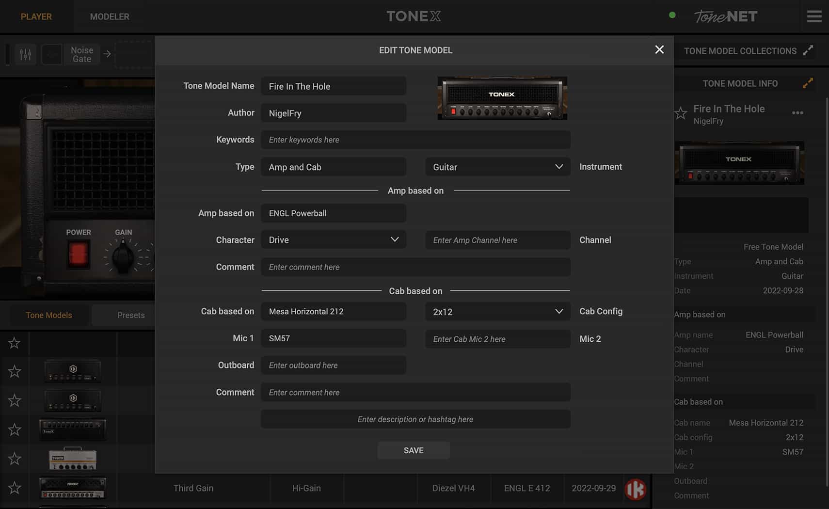 IK Multimedia Amplitube TONEX SE