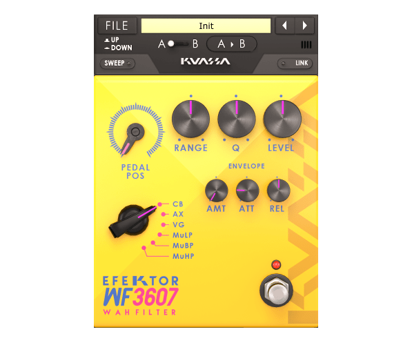 Kuassa Efektor WF3607 Wah Filter