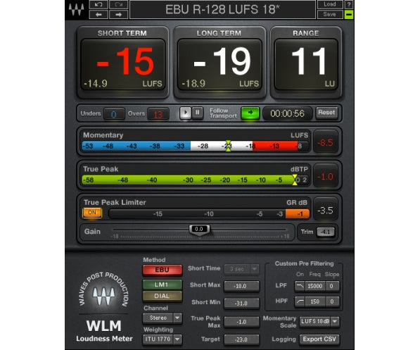 Waves WLM Plus Loudness Meter