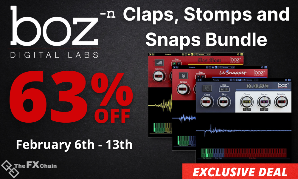 EXCLUSIVE DEAL - The Must-Have Bundle for Music and Film Producers: Boz Digital Labs Claps, Stomps, and Snaps