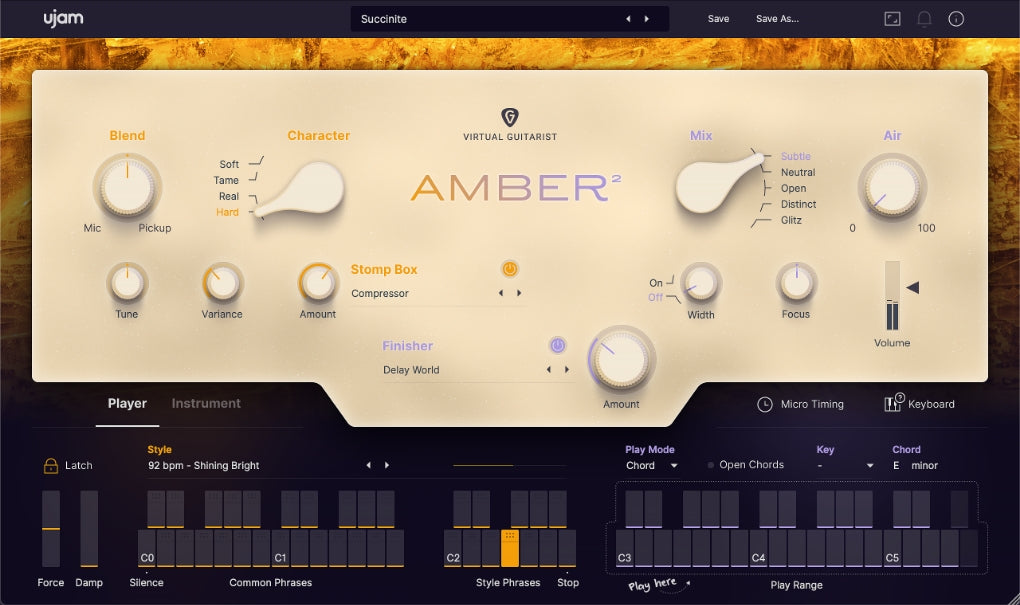 Ujam Releases Virtual Guitarist AMBER 2