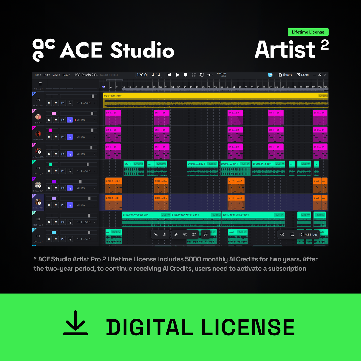 ACE Studio Artist 2.0 Lifetime